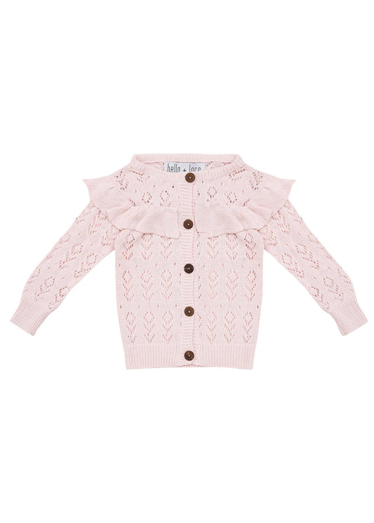 Magnolia Knitted Cardigan - Coconut Ice