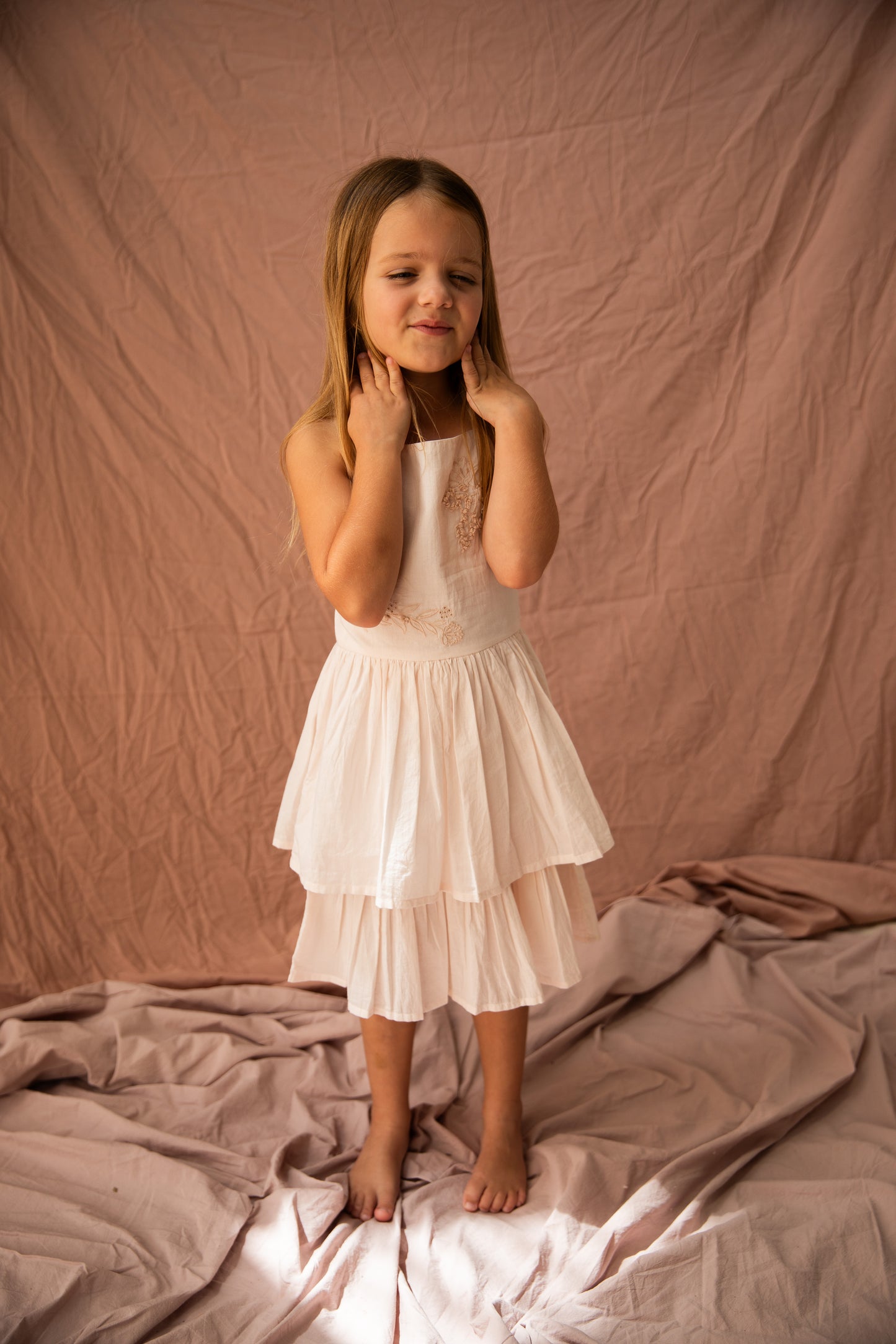 Gabriella Dress-Rose Quarts