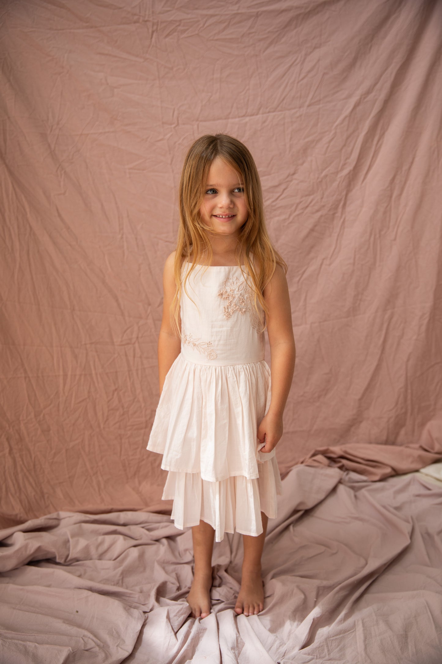 Gabriella Dress-Rose Quarts