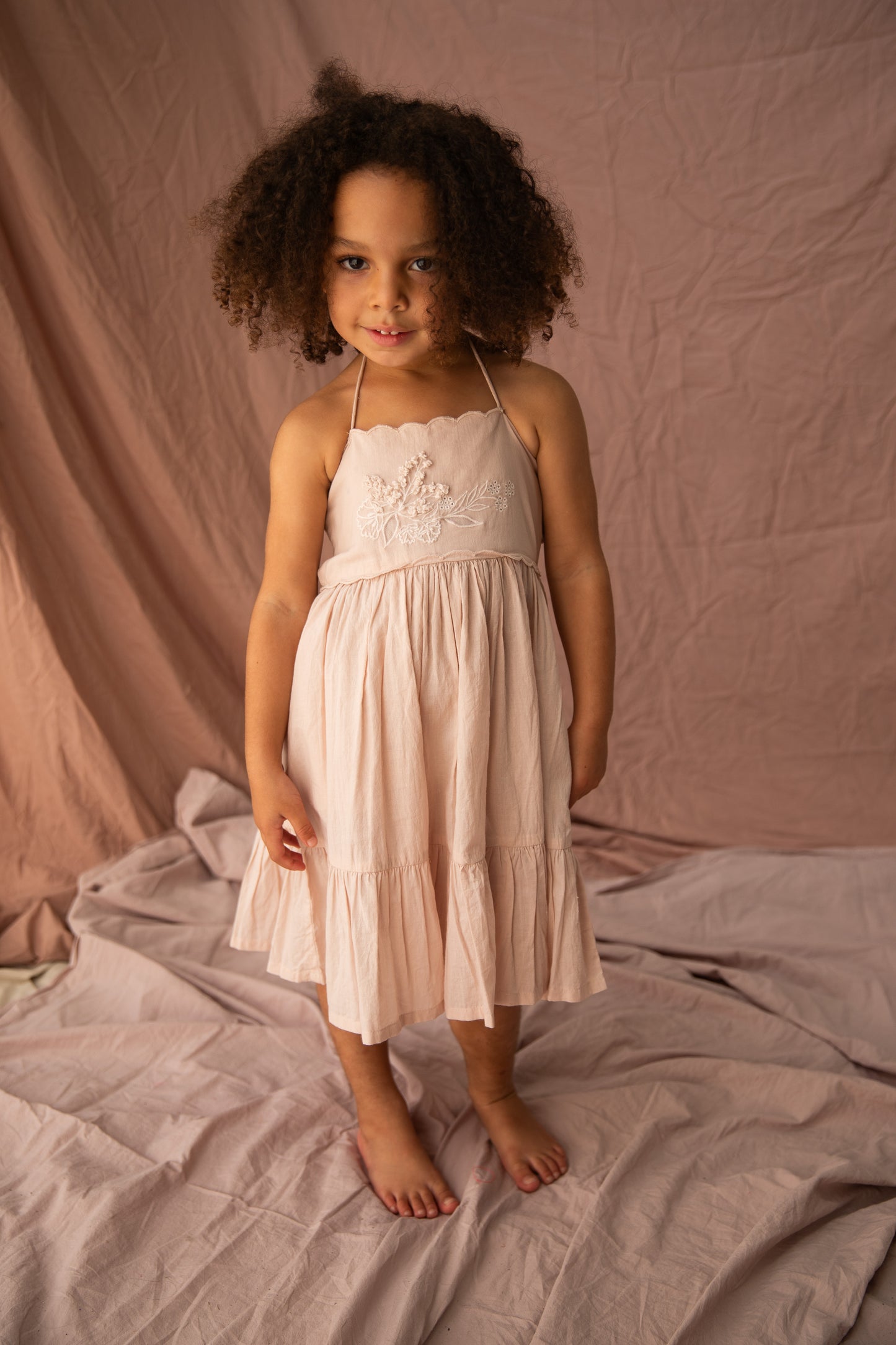 Isabella Dress-Almond