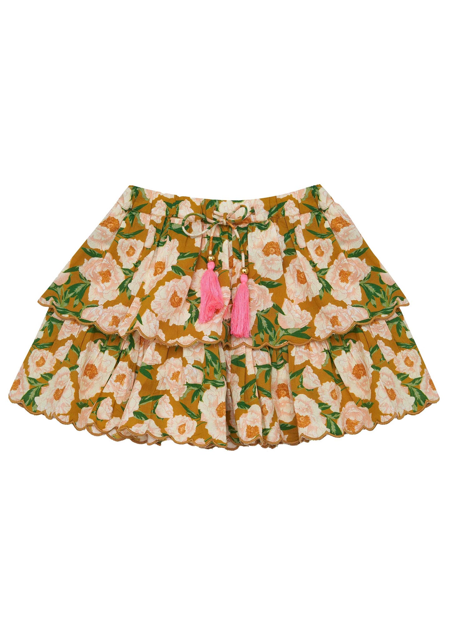 Luna Shorts-Soirée Bouquet Honey Mustrd