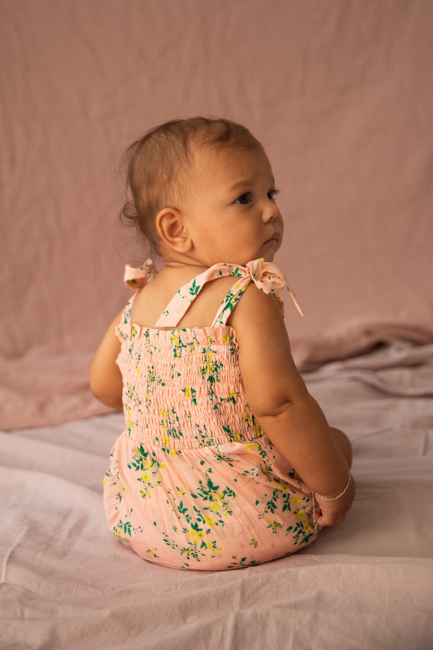 Ruby Romper-Picnic Blooms