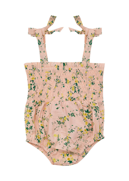 Ruby Romper-Picnic Blooms