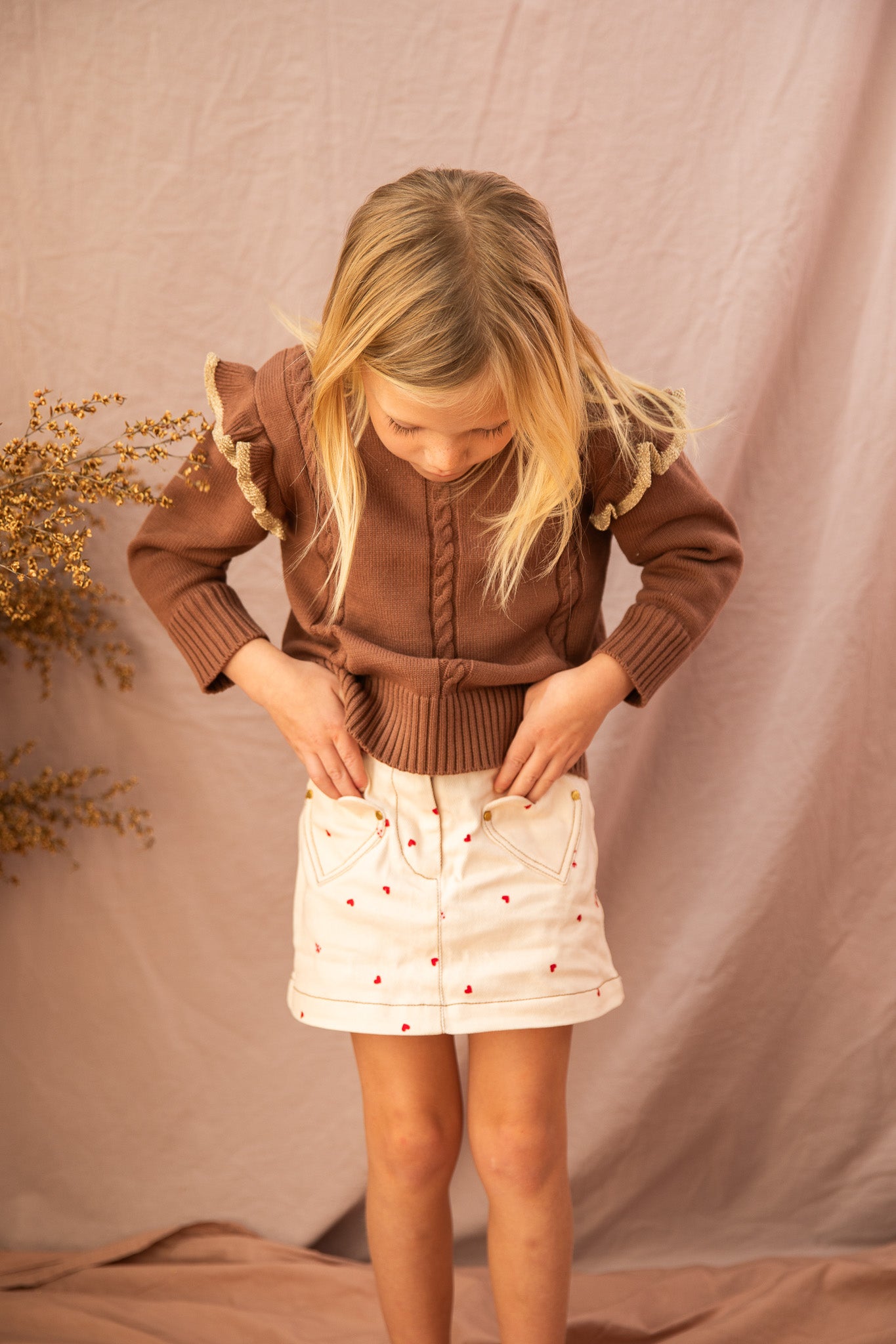 Stella Skirt-Piggy Pink Love Bug
