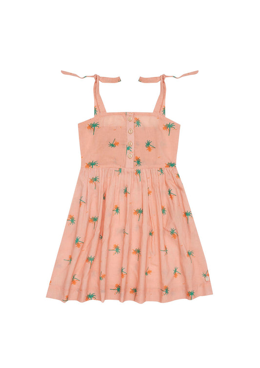 Charleigh Dress - Tropical Peach Day Dream