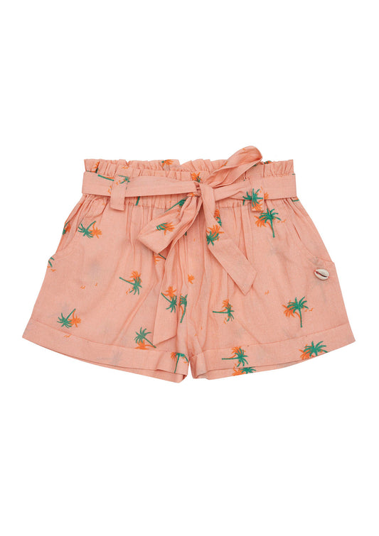 Frankie Shorts - Tropical Peach Day Dream