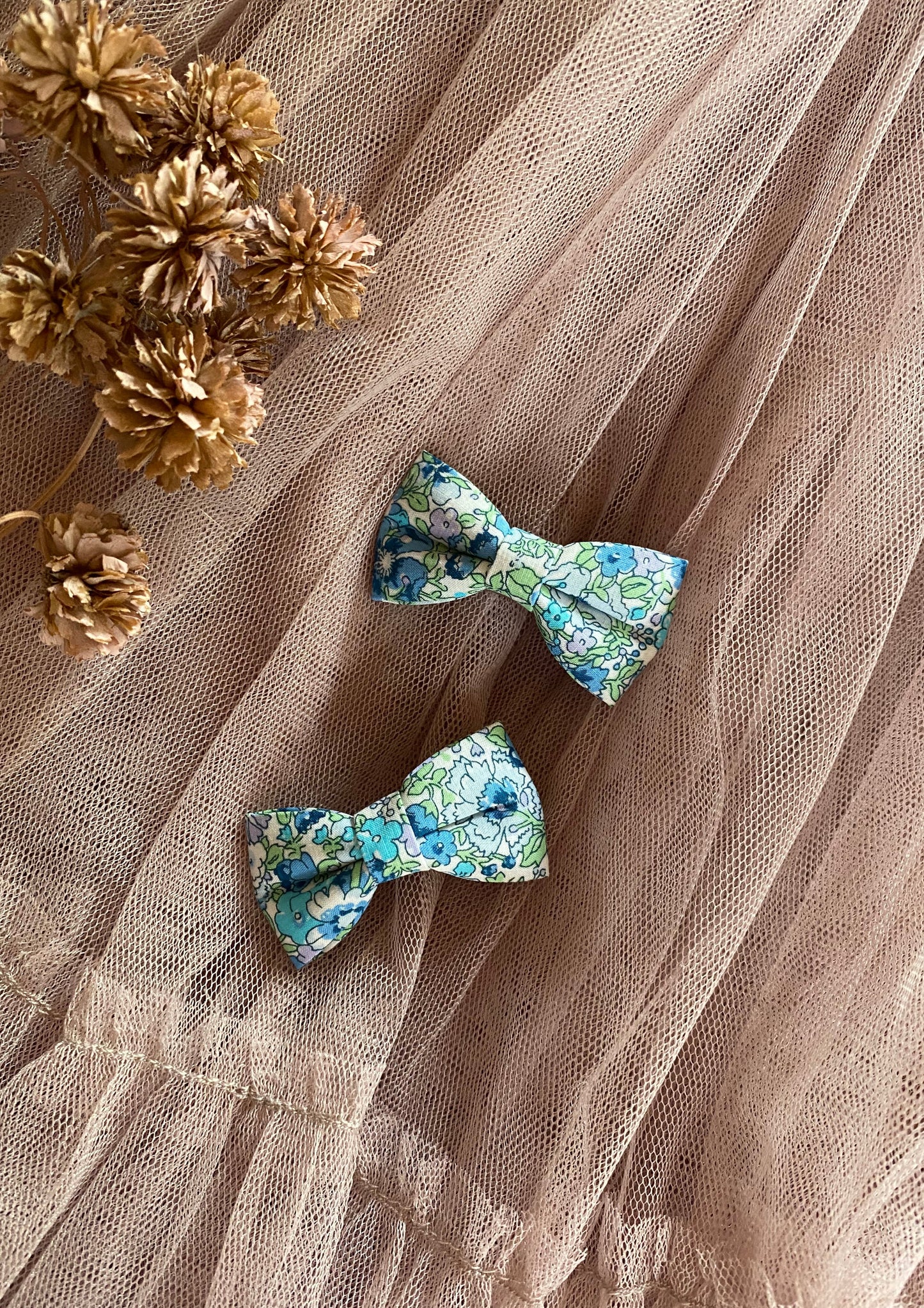 Bow Clips - Liberty Amelie Green/Green