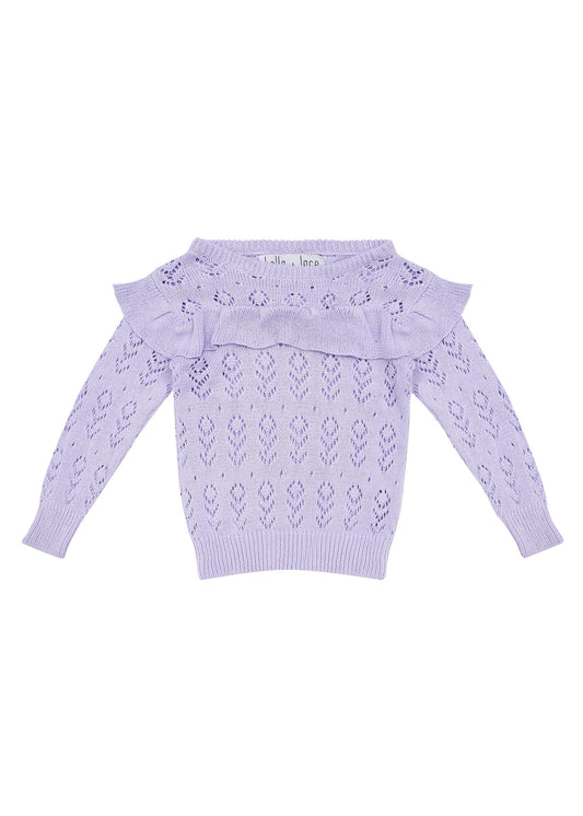 Lilac Knitted Top - Lavender Fields