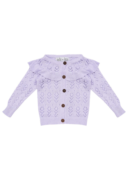 Magnolia Knitted Cardigan - Lavender Fields