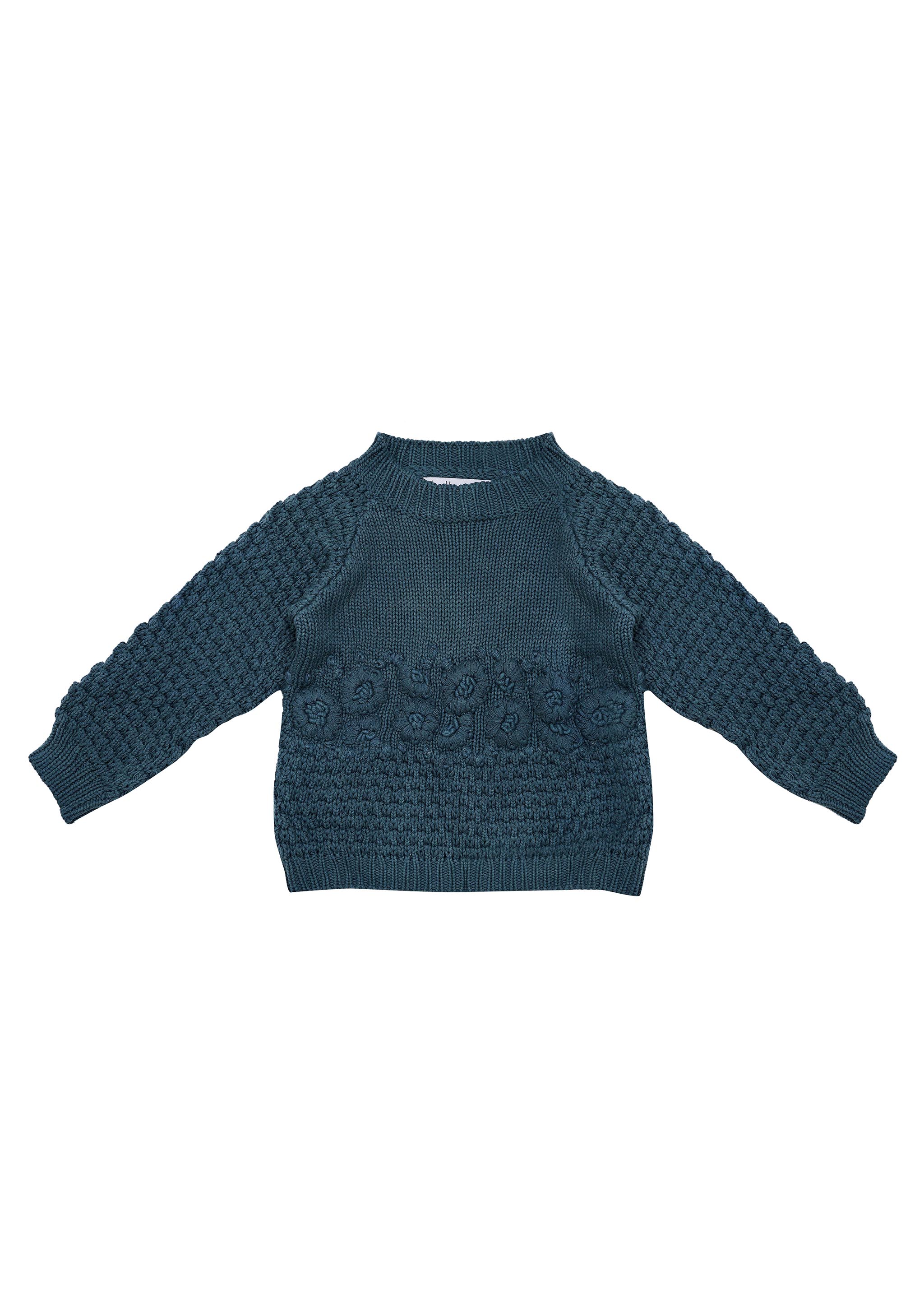 Marigold Knitted Jumper - Deep Sea – Bella and Lace