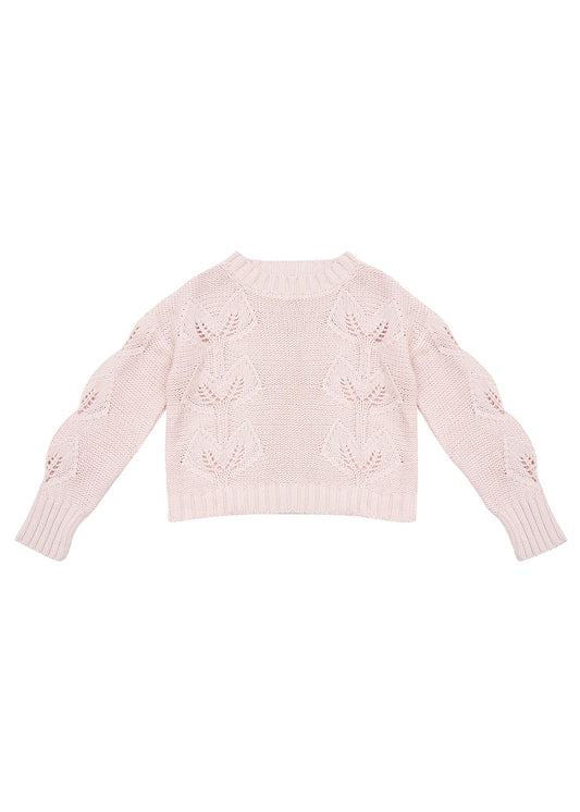 Minty Knitted Jumper - Coconut Ice