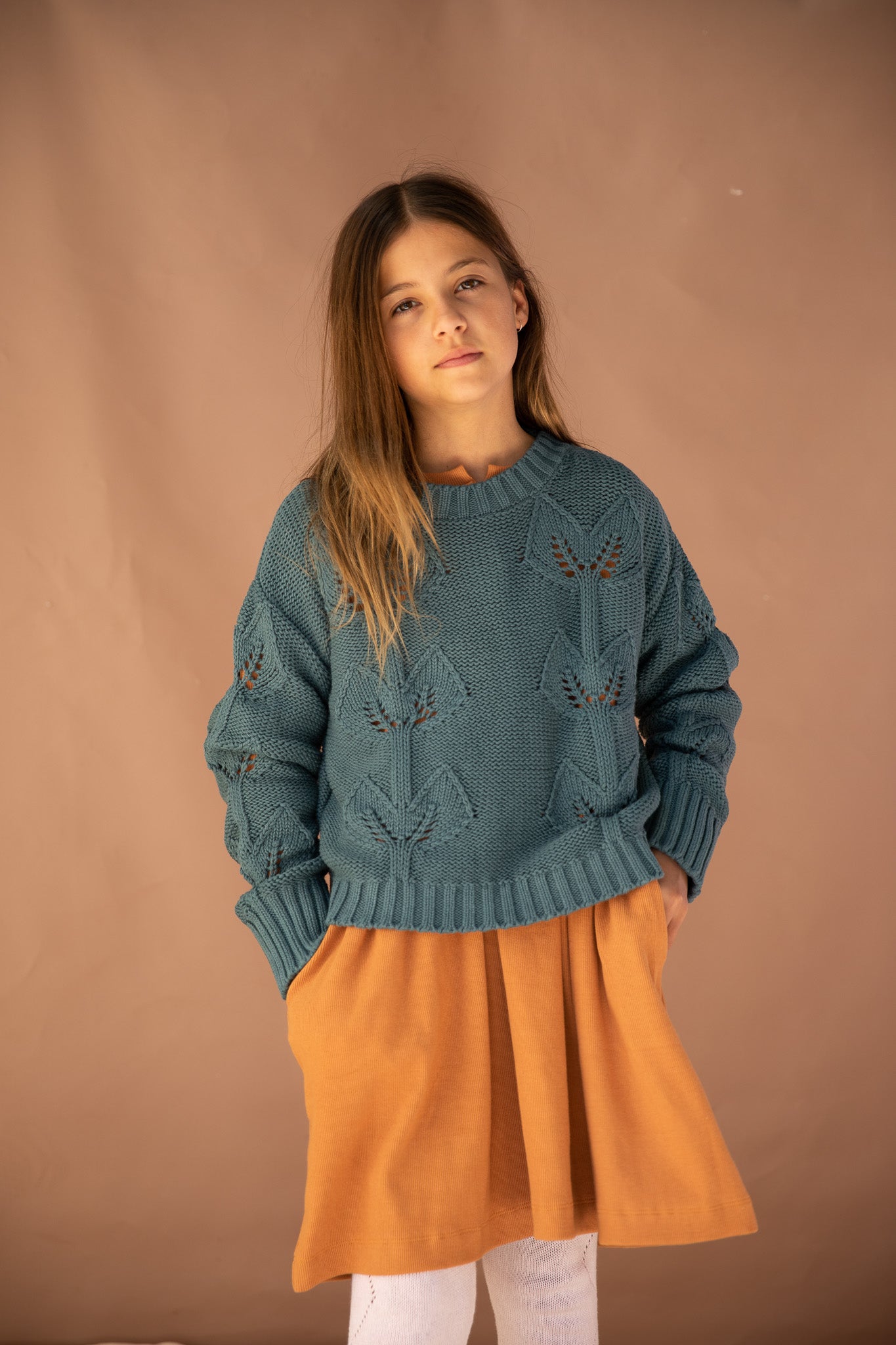 Minty Knitted Jumper - Deep Sea