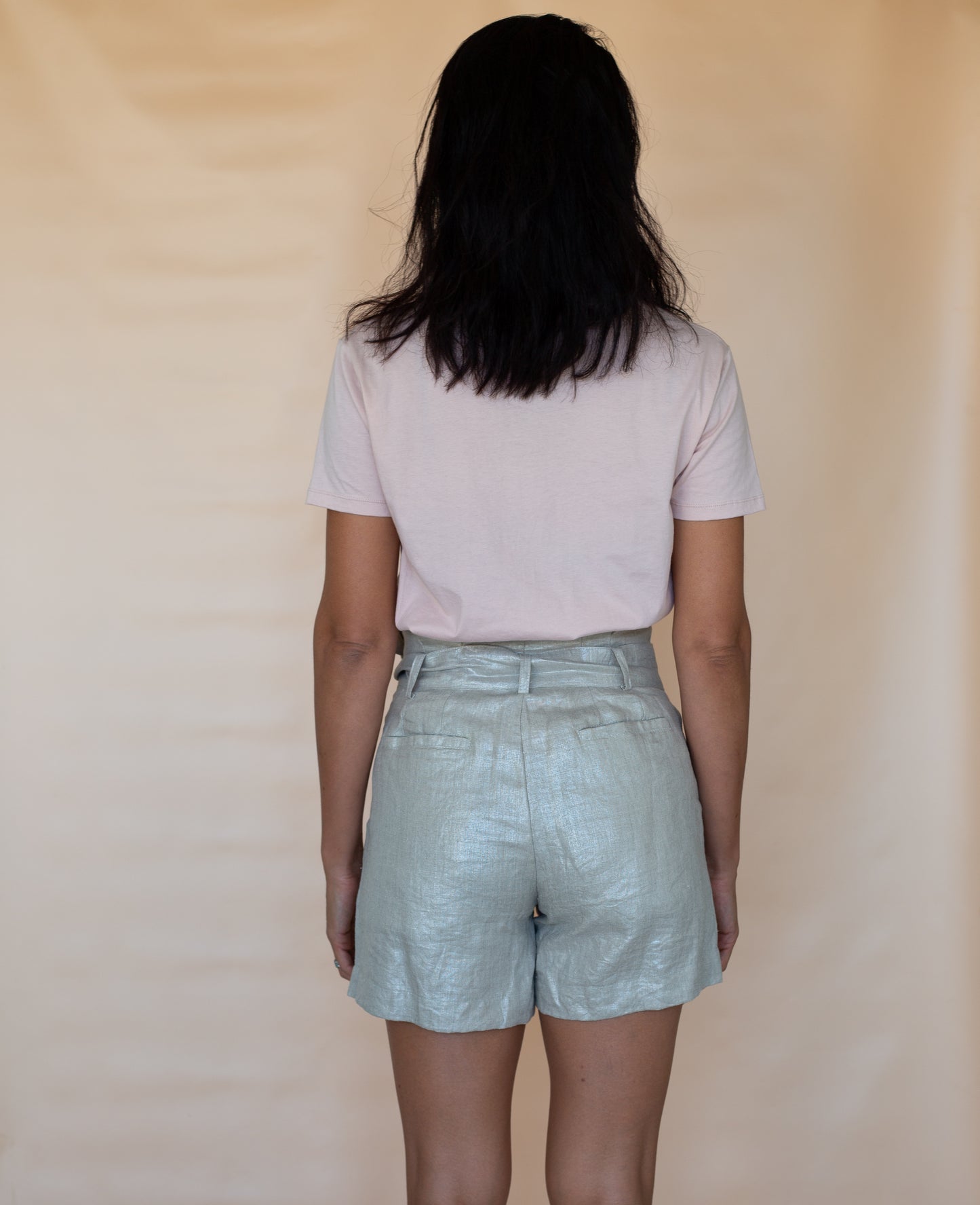 Shorts - Metallic Linen