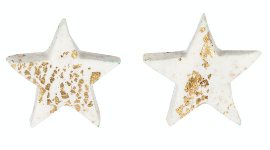 Star Earrings - Ivory