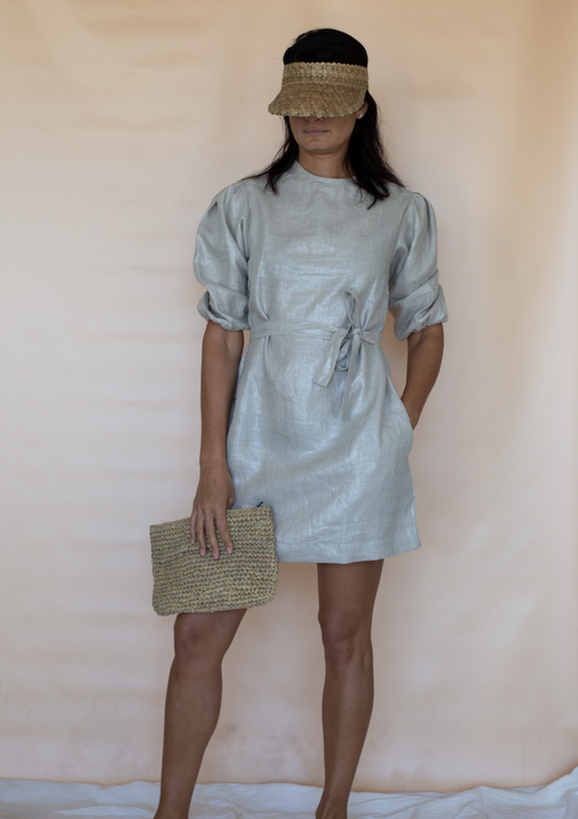 Parker Dress - Metallic Linen