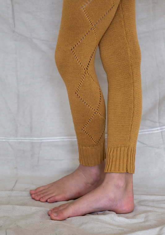 Knitted Leggings - Pumpkin Soup