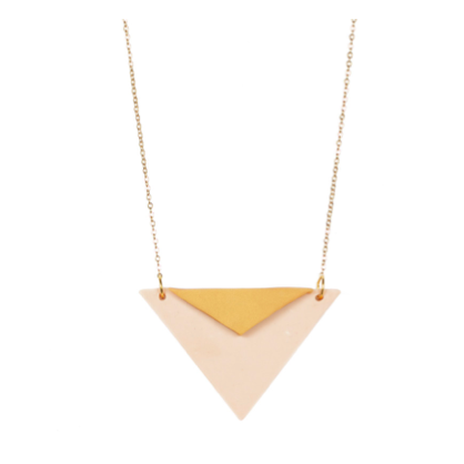 Arrow necklace - blush & gold  -Ladies