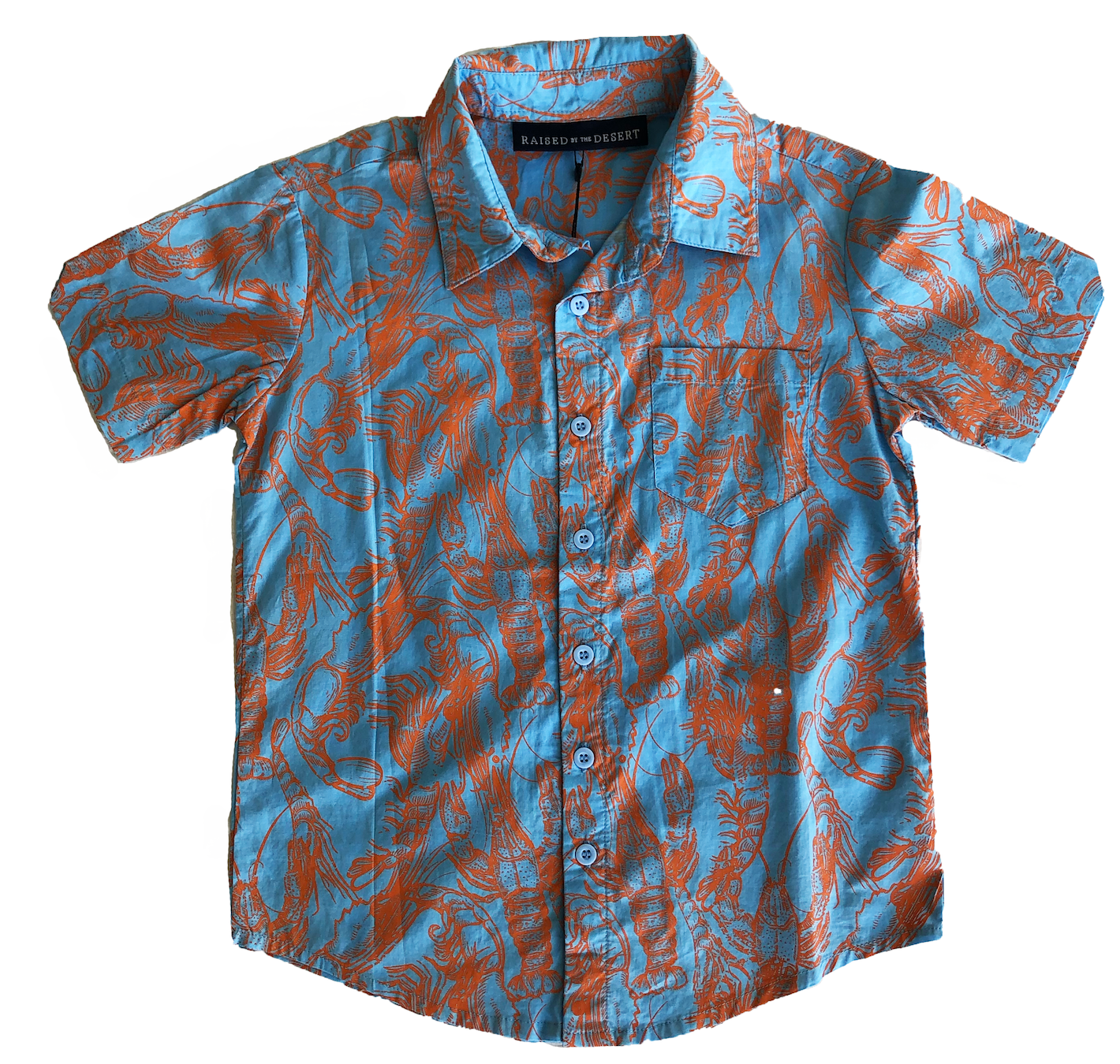 Henry Shirt - Prawn Cracker Turquoise