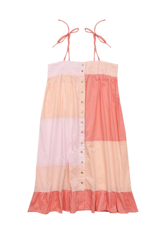 Shelly Dress-Apricot Blush